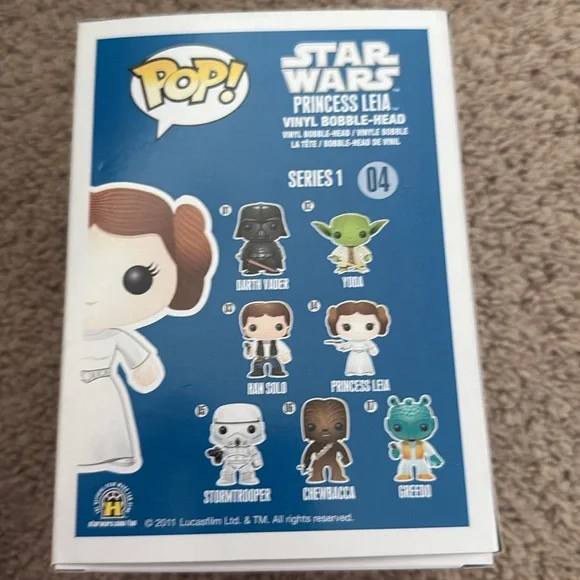 Funko Star Wars Princess Leia Bobble-Head 04 - White and Brown - Picture 3 of 3